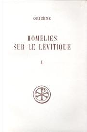 Homilies on Leviticus by Origen comm