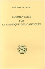 Cover of: Commentaire sur le Cantique des cantiques