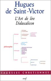 Cover of: L'art de lire, Didascalicon