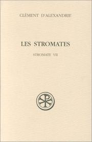 Cover of: Les Stromates (Sources chretiennes)