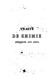 Cover of: Traité de chimie appliquée aux arts. 8 tom. [and] Atlas by Jean-Baptiste André Dumas