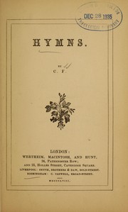 Cover of: Hymns by by F.C.