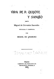 Vida de Don Quijote y Sancho by Miguel de Unamuno
