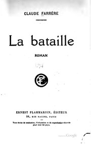 Cover of: La bataille: roman.