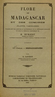 Cover of: Flore de Madagascar by H. Humbert