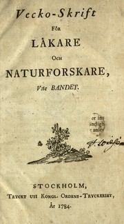 Cover of: Wecko-Skrift for Låkare och Naturforskare by 