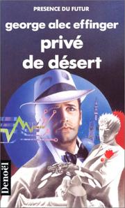 Cover of: Privé de désert