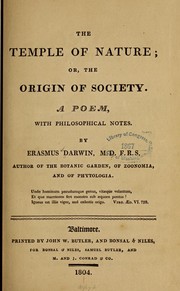 Cover of: The temple of nature