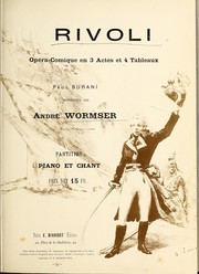 Cover of: Rivoli: opéra-comique en 3 actes et 4 tableaux