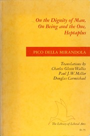 Cover of: On the dignity of man