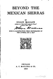 Cover of: Beyond the Mexican Sierras by Dillon Wallace