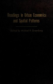 Cover of: Readings in urban economics and spatial patterns