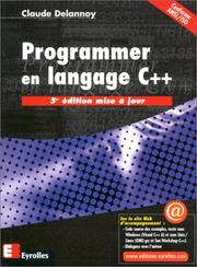 Cover of: Programmer en langage C++