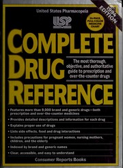 Cover of: Complete Drug Reference Edition (Consumer Drug Reference) by United States Pharma