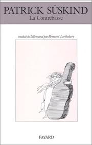 Cover of: La Contrebasse by Patrick Süskind
