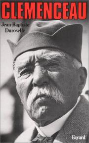Cover of: Clemenceau by Duroselle, Jean Baptiste