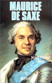 Cover of: Maurice de Saxe