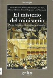 Cover of: El Misterio del Ministerio by Loic Wacquant