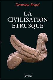 Cover of: La civilisation étrusque by Dominique Briquel