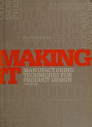 Cover of: Making it: manufacturing techniques for product design