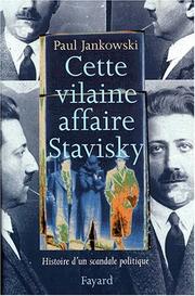 Cover of: L'affaire Stavisky : anatomie d'un scandale politique