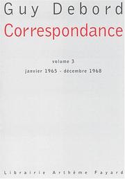 Cover of: Correspondance, tome 3