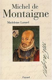 Cover of: Michel de montaigne
