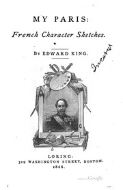 Cover of: My Paris: French character sketches. by King, Edward