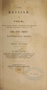 Cover of: The Messiah: a poem
