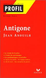 Cover of: Anouilh: Antigone