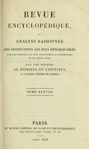 Cover of: Revue encyclopédique by Marc-Antoine Jullien