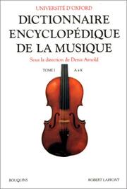 Cover of: Dictionnaire encyclopédique de la musique
