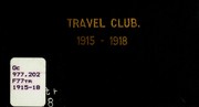 Cover of: The Travel Club by Travel Club (Fort Wayne, Ind.)