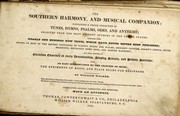 The Southern harmony and musical companion by William Walker