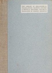 Cover of: Psychic and physical treatises: comprising the second and third Enneads