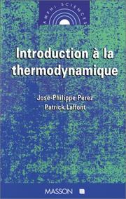 Cover of: Introduction à la thermodynamique
