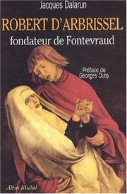 Cover of: Robert d'Arbrissel fondateur de Fontevraud