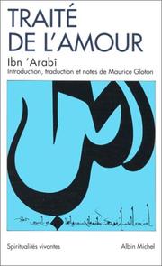 Cover of: Traité de l'amour by Ibn al-Arabi