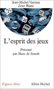 Cover of: L'Esprit des jeux