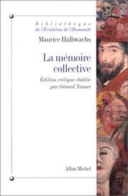 Cover of: La mémoire collective