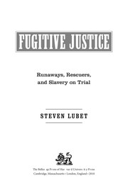 Cover of: Fugitive justice by Steven Lubet