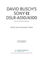 Cover of: David Busch's Sony [alpha] DSLR-A550/500 by David D. Busch