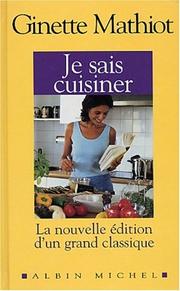 Cover of: Je sais cuisiner, nouvelle édition
