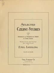 Cover of: Selected Czerny studies by Carl Czerny
