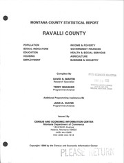 Cover of: Ravalli County by David R. Martin, Terry Meagher
