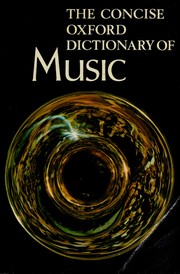 Cover of: The concise Oxford dictionary of music