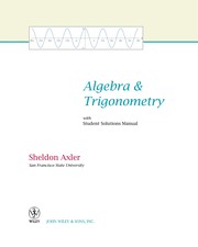 Cover of: Algebra & trigonometry: with student solutions manual