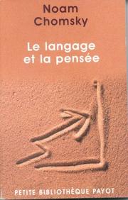 Cover of: Le Langage et la Pensée by Noam Chomsky