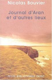 Cover of: Journal d'aran et autres lieux