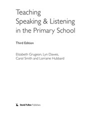 Teaching speaking & listening in the primary school